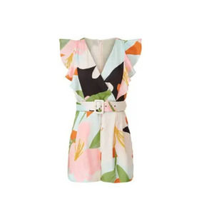 Great Jones Floral belted Romper ladies size 6